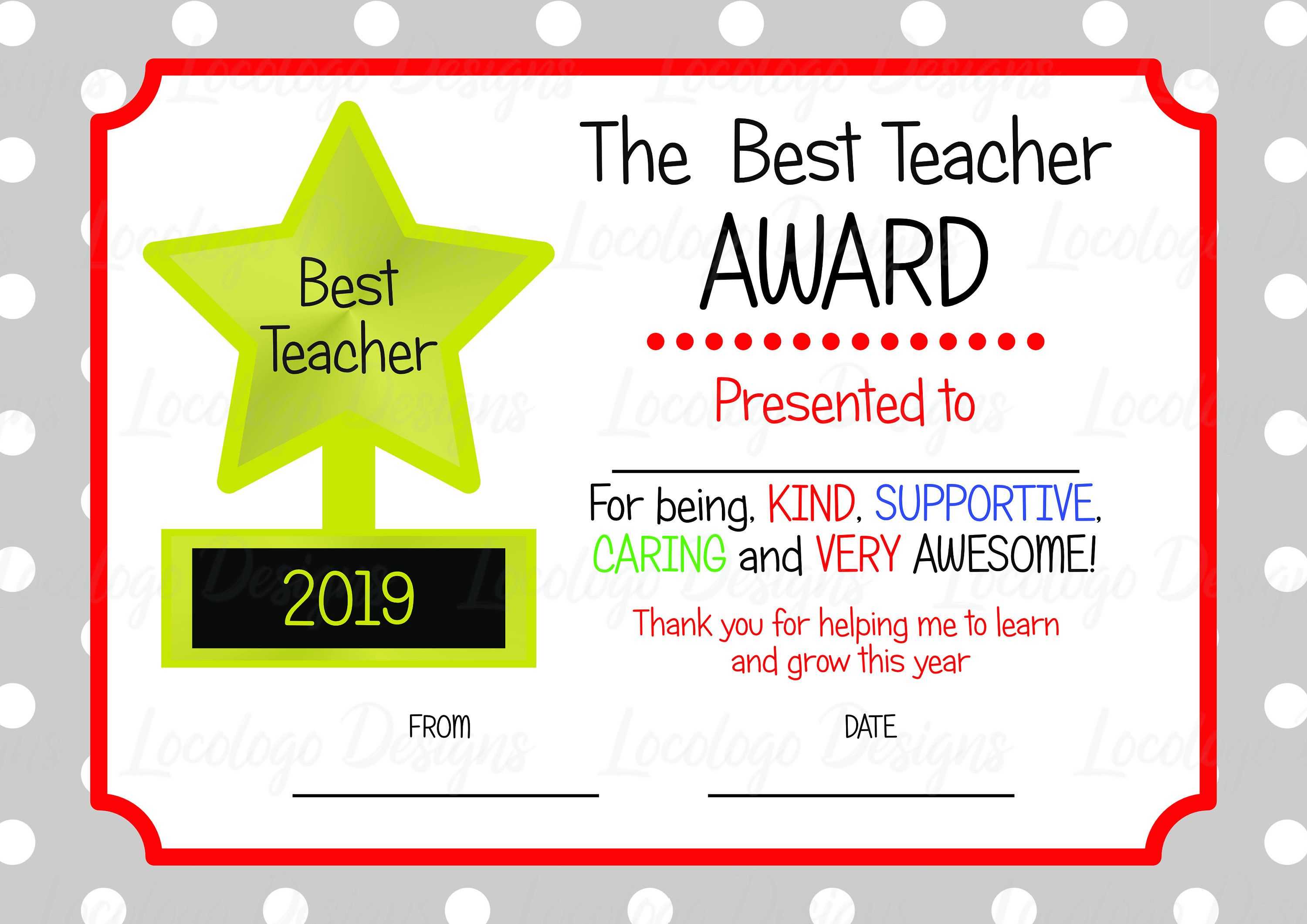 Teacher awards