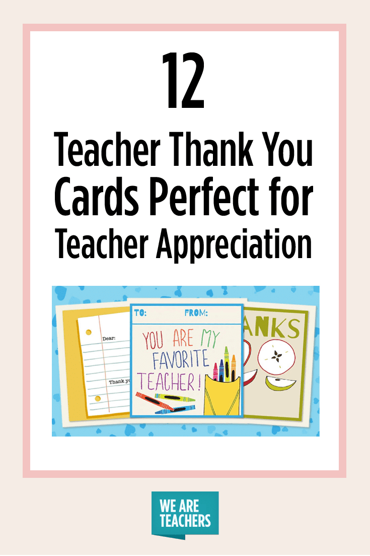 Printable Teacher Thank You Cards For Teacher Appreciation For Thank You Card For Teacher Template
