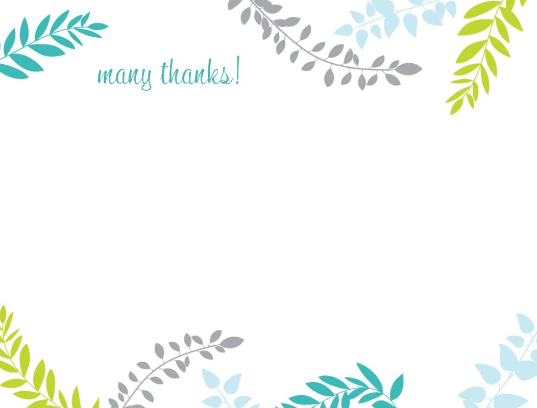 Printable Thank You Card Template | Harmonia Gift For Free Printable Thank You Card Template