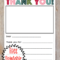 Printable Thank You Note | Printable Thank You Notes Within Christmas Thank You Card Templates Free