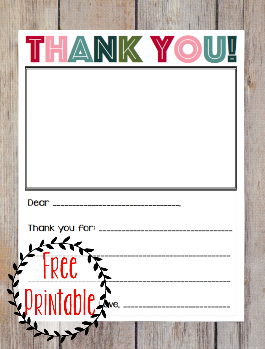 Printable Thank You Note | Printable Thank You Notes Within Christmas Thank You Card Templates Free