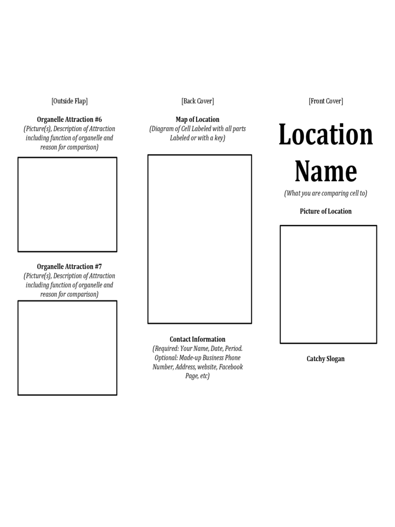 Printable Travel Brochure Template For Kids | Theveliger Regarding Travel Brochure Template For Students