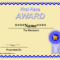 Printable Winner Certificate Templates | Certificate For First Place Award Certificate Template