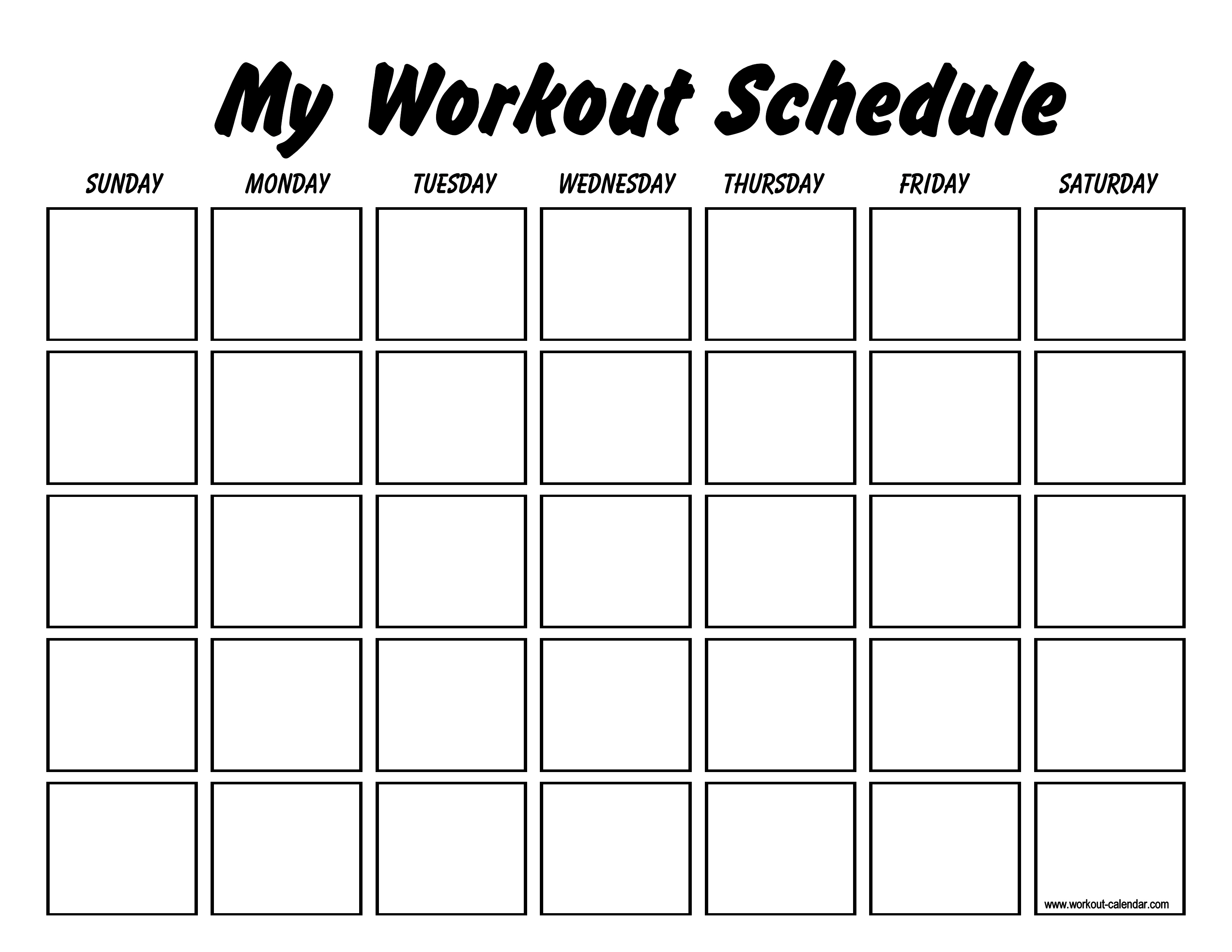 Printable Workout Log Sheets | Templates At With Blank Workout Schedule Template