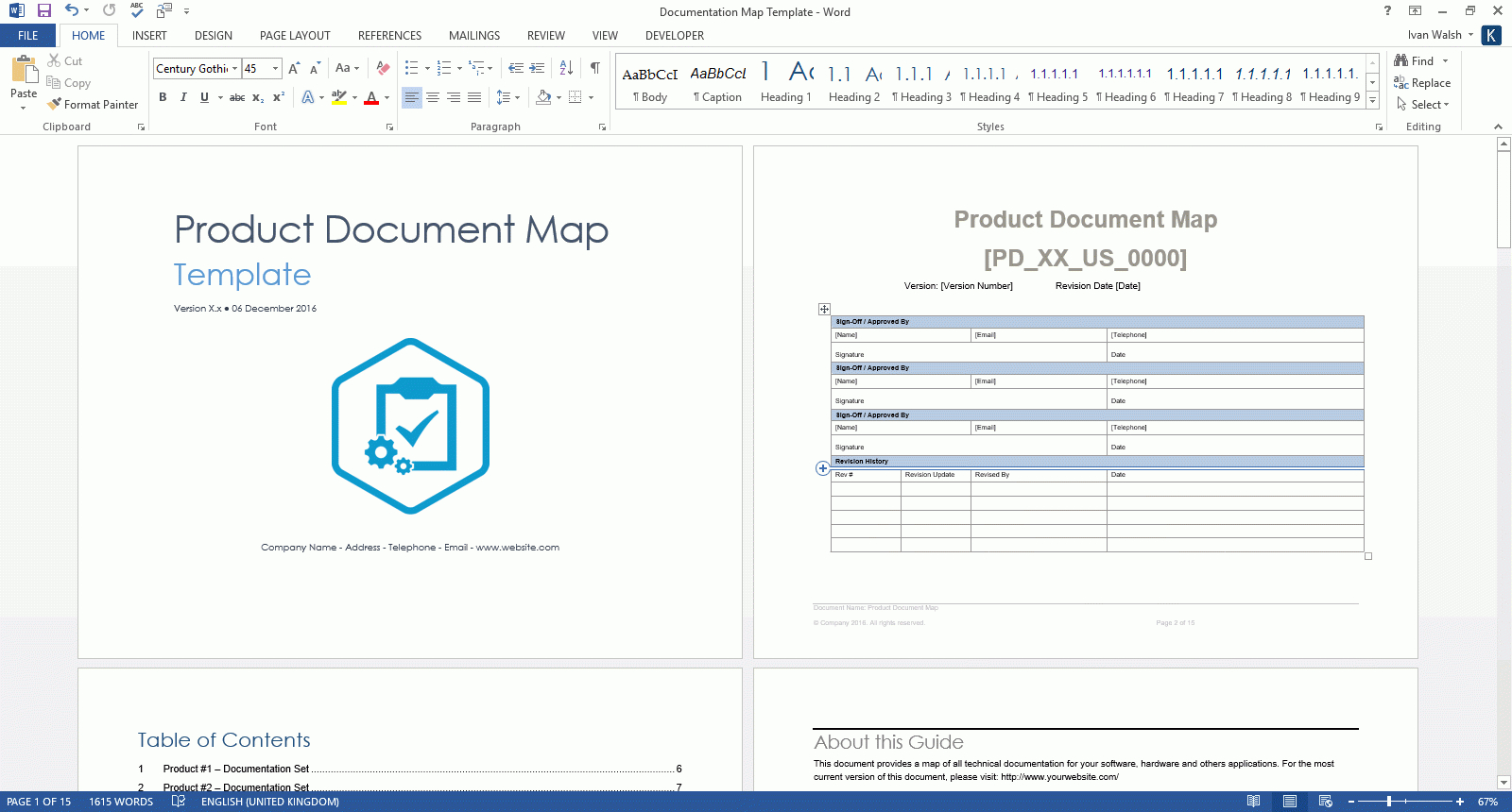 Product Document Map Template (Ms Word) – Templates, Forms With Google Word Document Templates