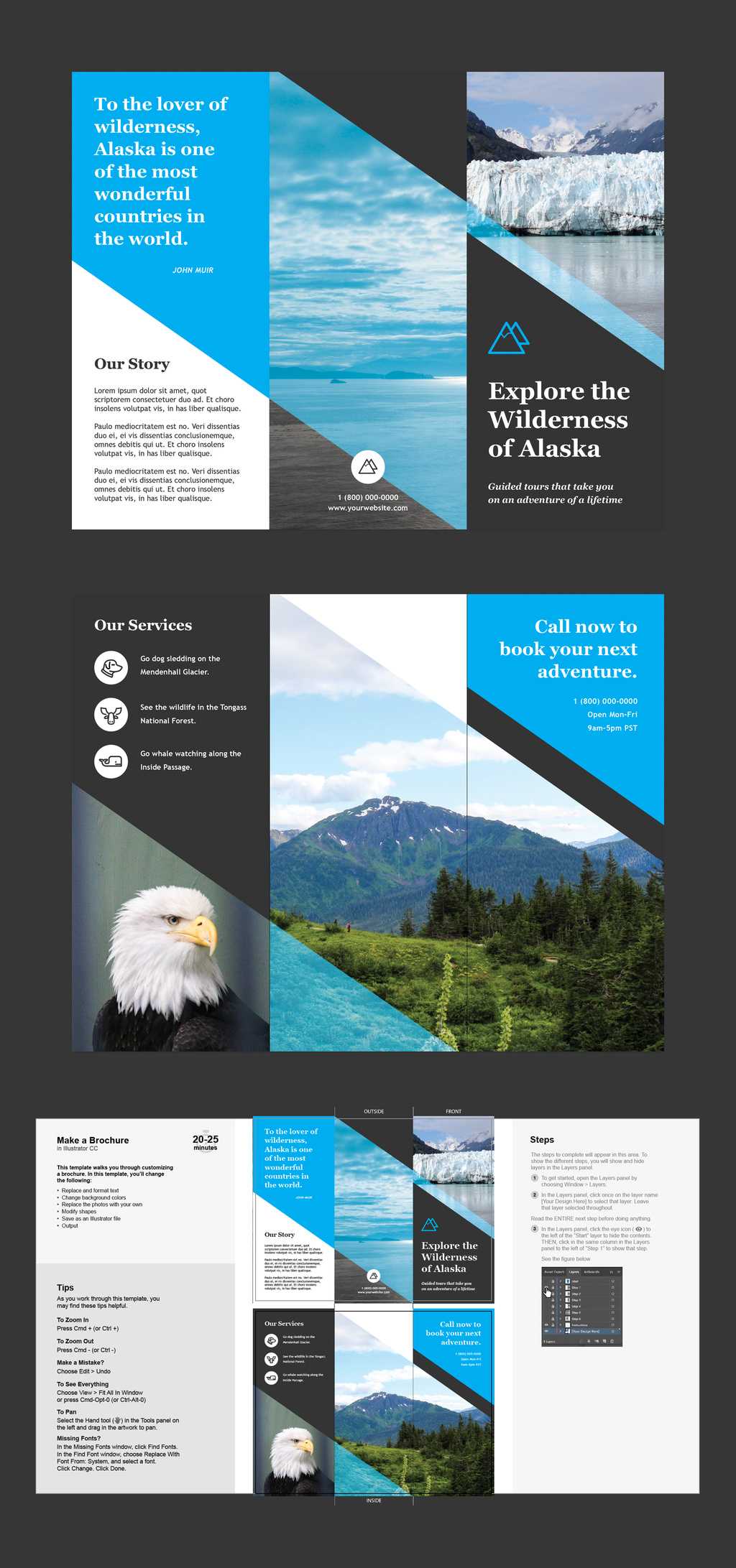 Professional Brochure Templates | Adobe Blog In Adobe Tri Fold Brochure Template