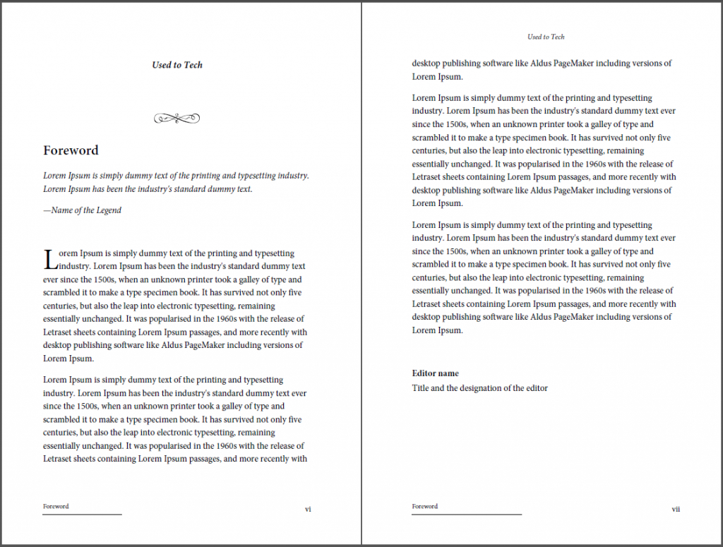 Professional Looking Book Template For Word, Free – Used To Tech For 6X9 Book Template For Word