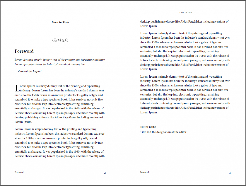 Professional Looking Book Template For Word, Free – Used To Tech For 6X9 Book Template For Word