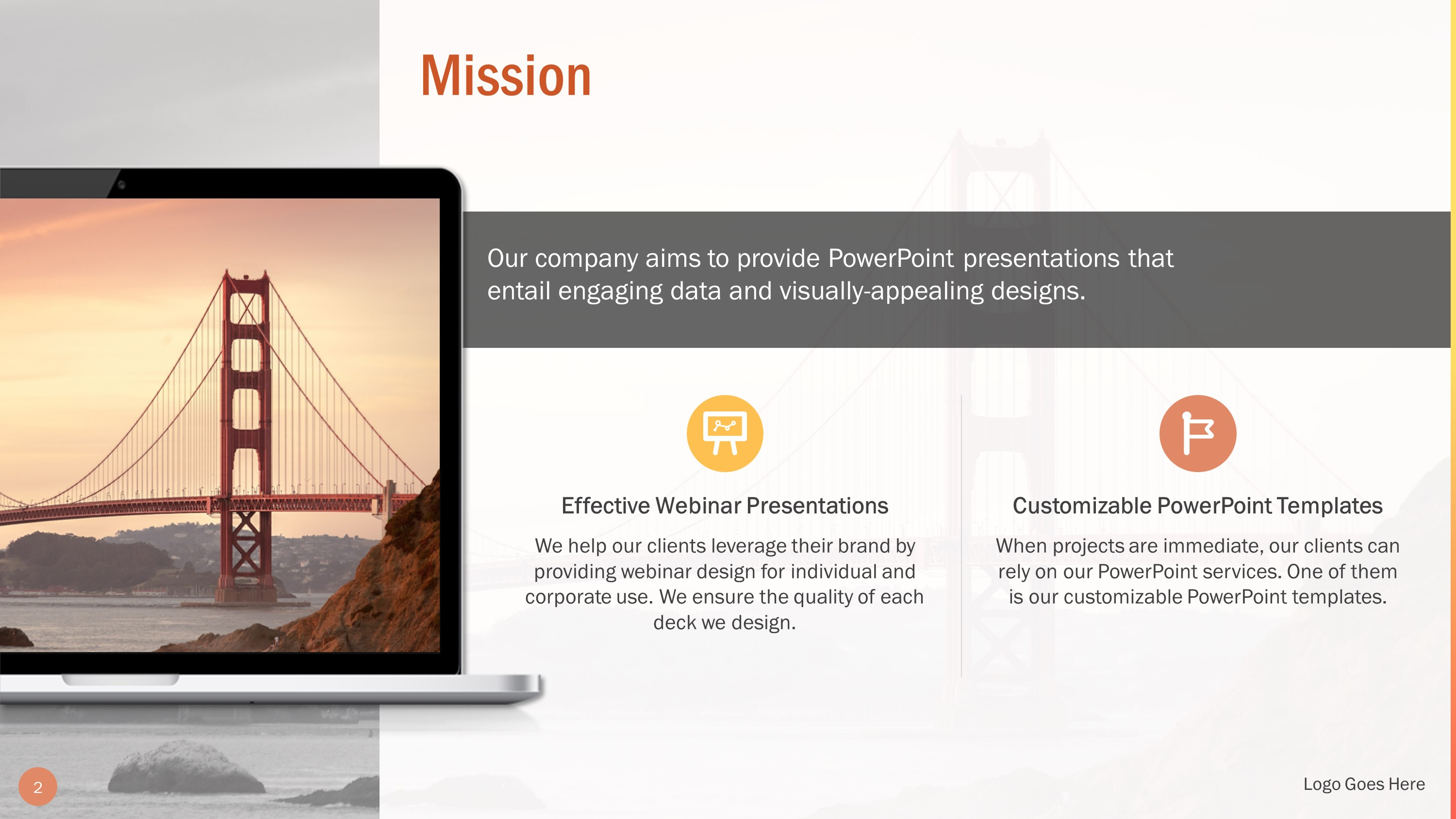 Professional Our Mission Slide Bundle For Powerpoint With Regard To Webinar Powerpoint Templates