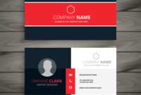 Professional Red Business Card Template for Professional Name Card Template