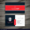 Professional Red Business Card Template for Professional Name Card Template