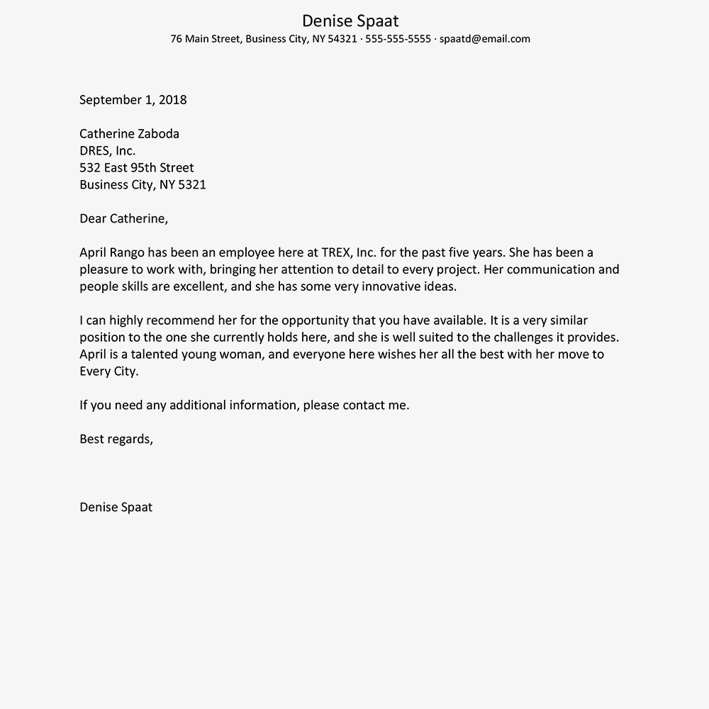Professional Reference Letter Sample Throughout Business Reference Template Word