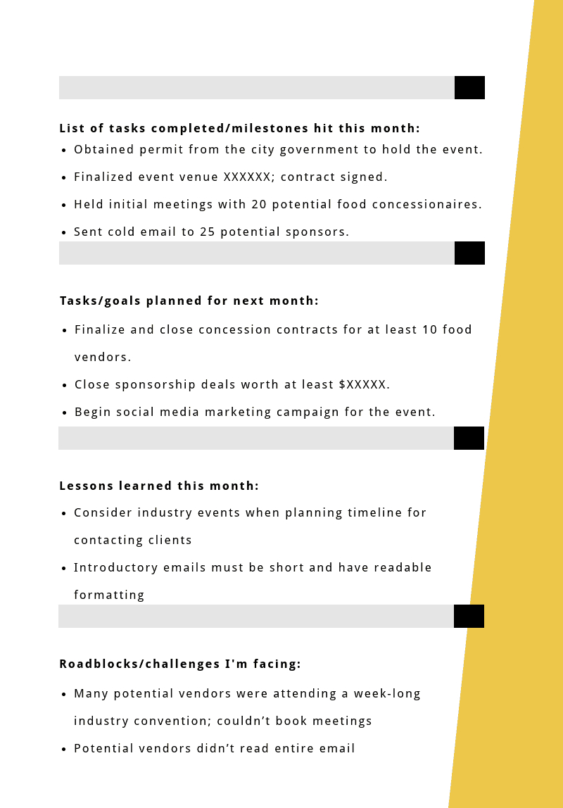 Progress Report: How To Write, Structure And Make It Inside Company Progress Report Template