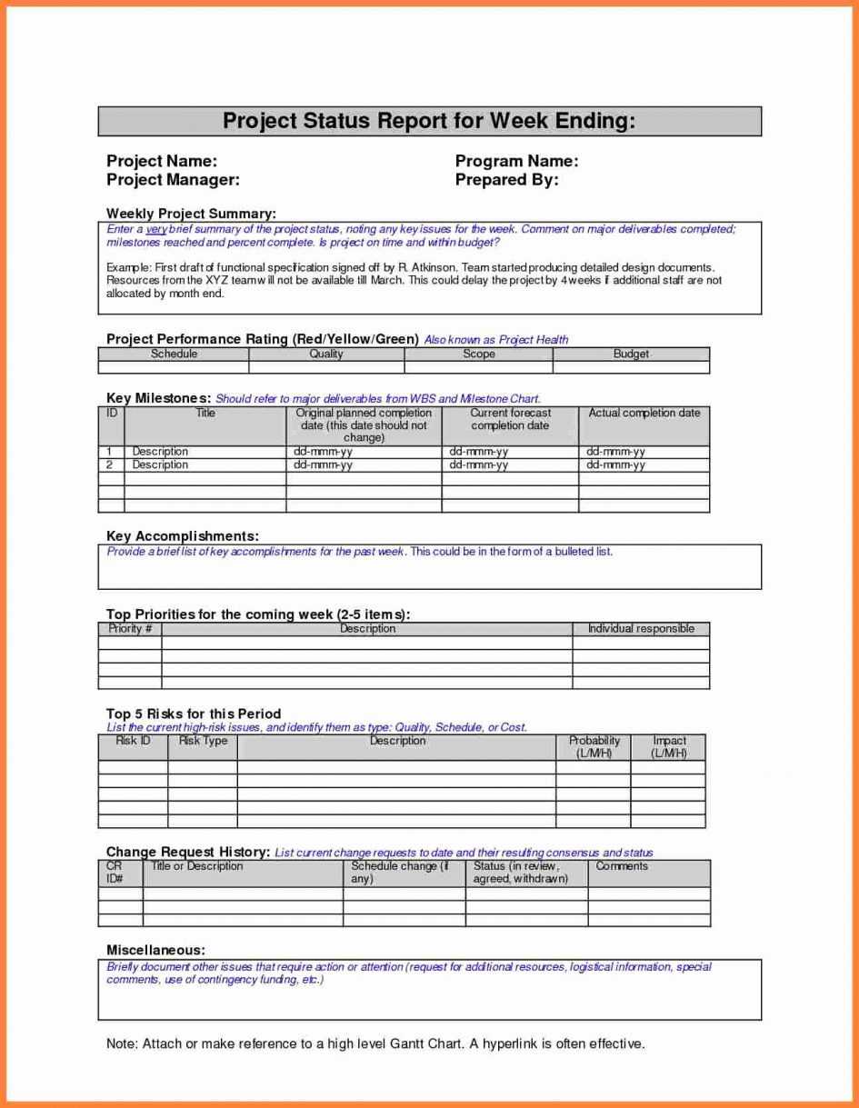 Project Management. Project Management Report Template Intended For Simple Report Template Word