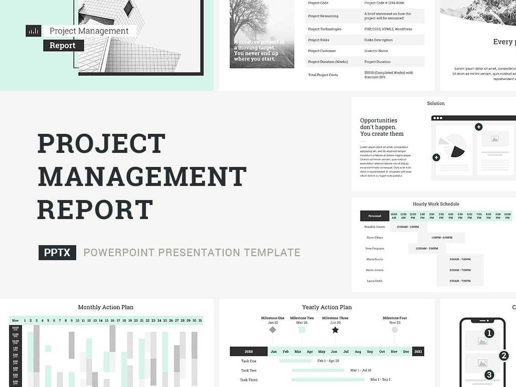 Project Management Report Presentation Templatejetz Regarding Strategic Management Report Template