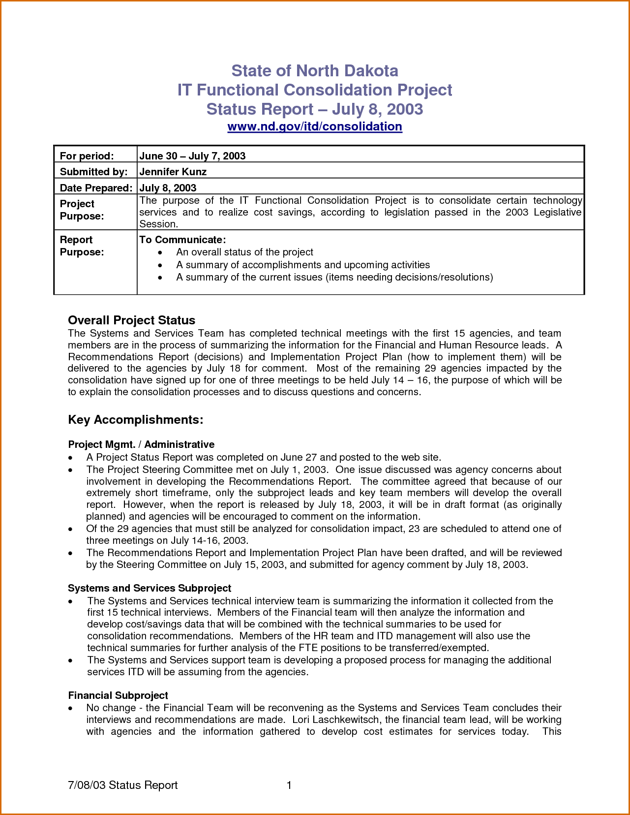 Project Monthly Report Template And Form Sample For Your Inside How To Write A Monthly Report Template