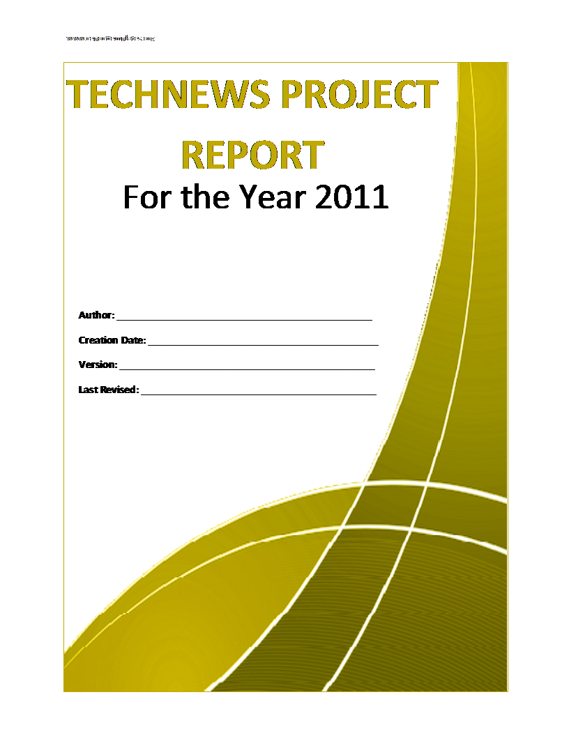 Project Report Template Pertaining To Project Analysis Report Template