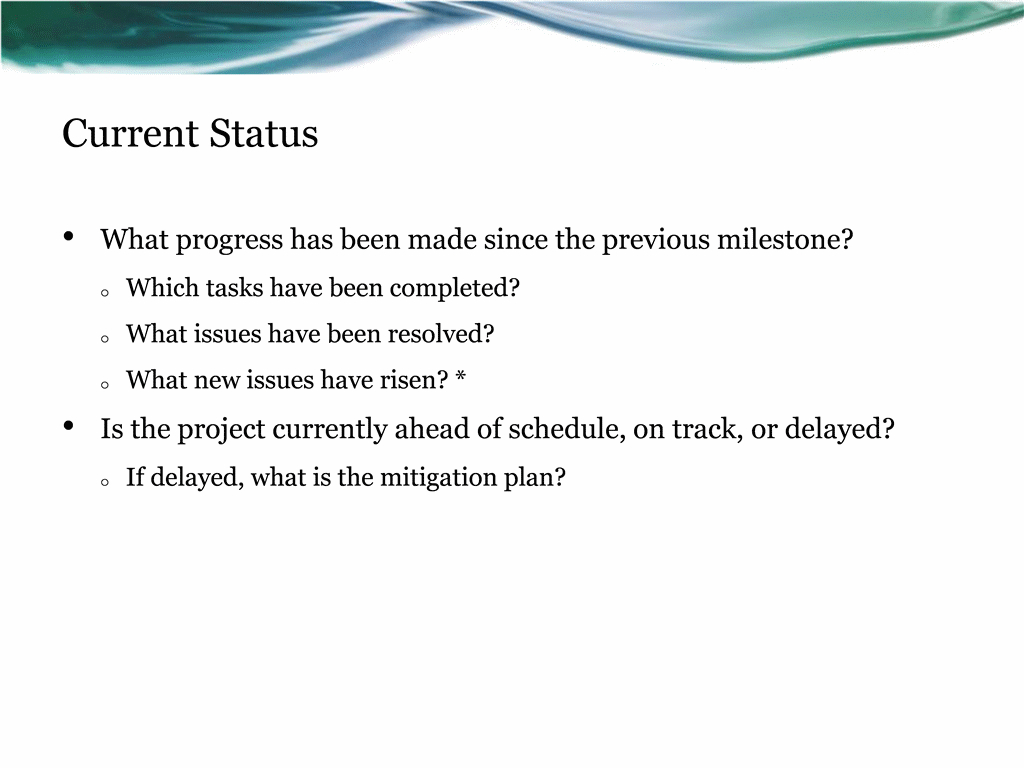 Project Status Report Presentation Template For Powerpoint Intended For Project Status Report Template Word 2010