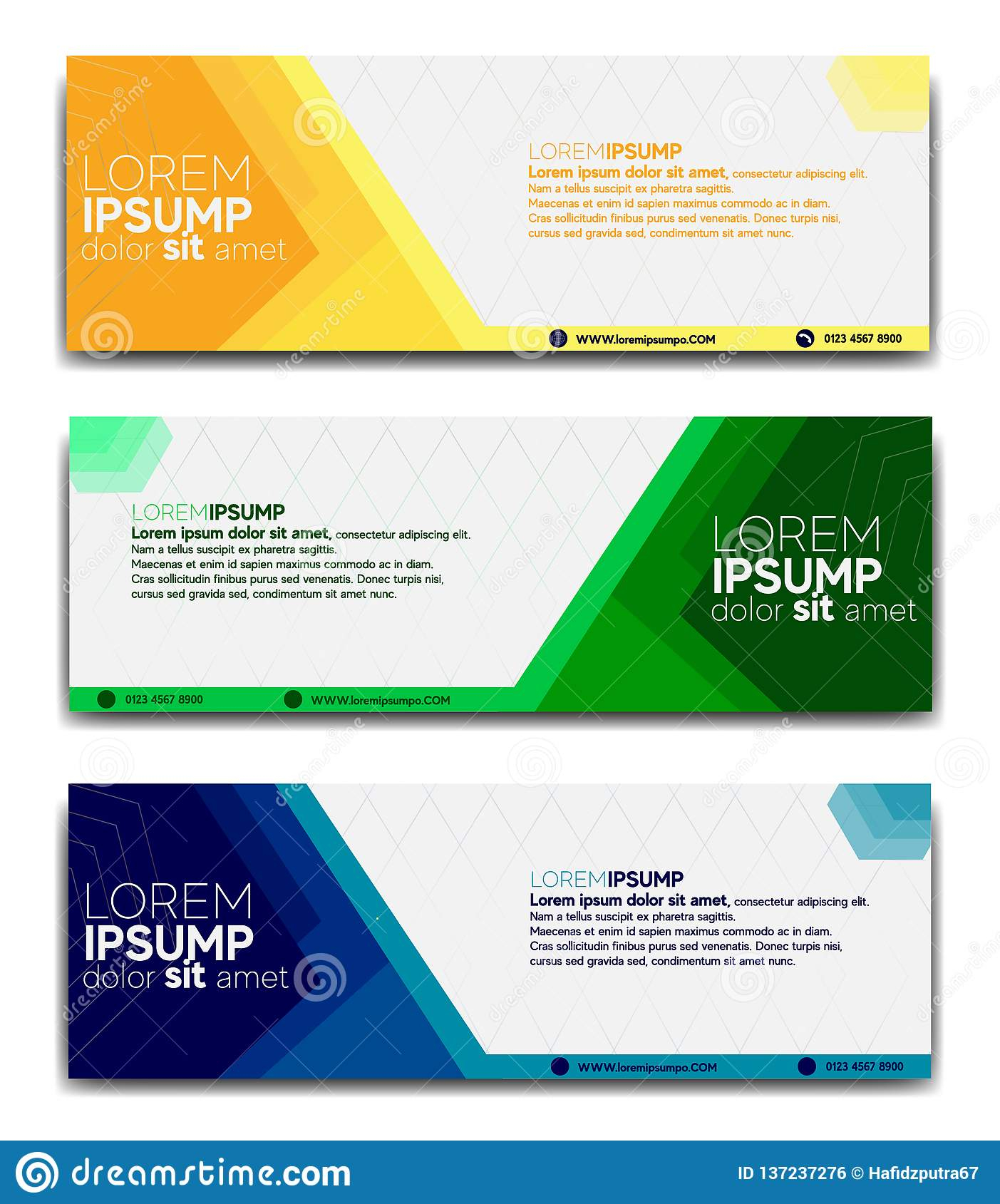 Promotional Banner Design Template 2019 Stock Vector Regarding Website Banner Design Templates