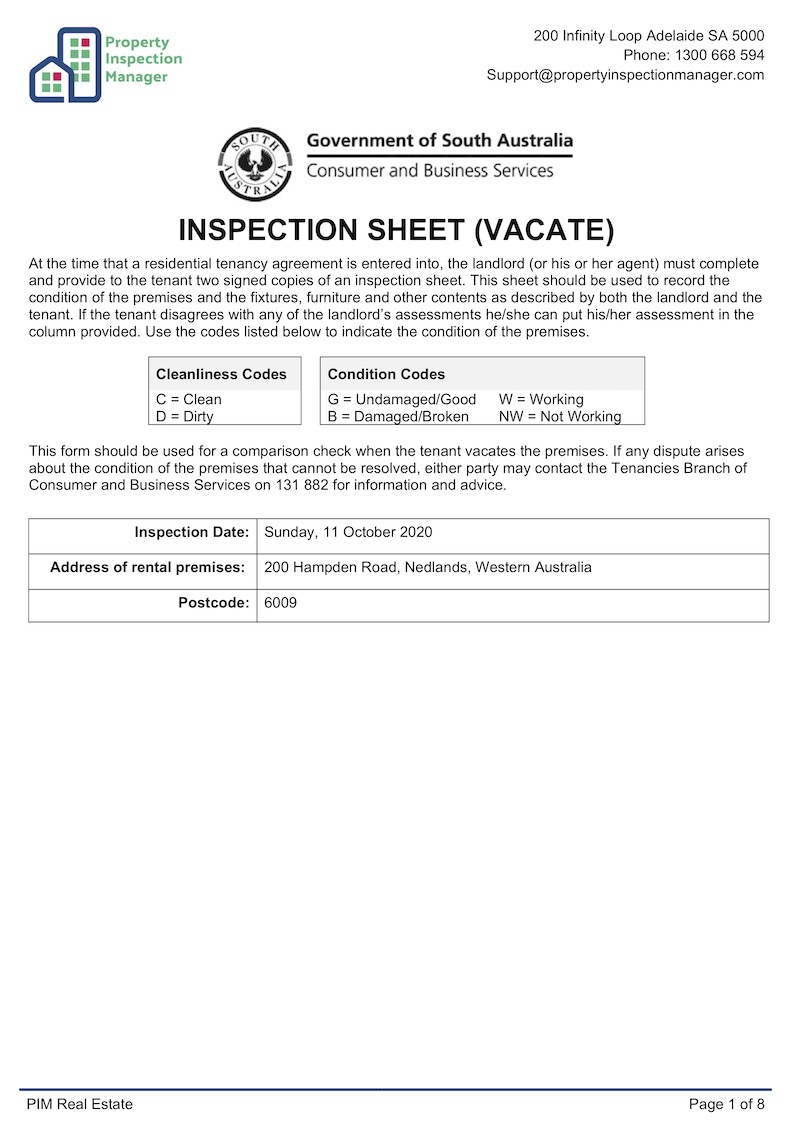 Property Inspection Manager Inside Commercial Property Inspection Report Template