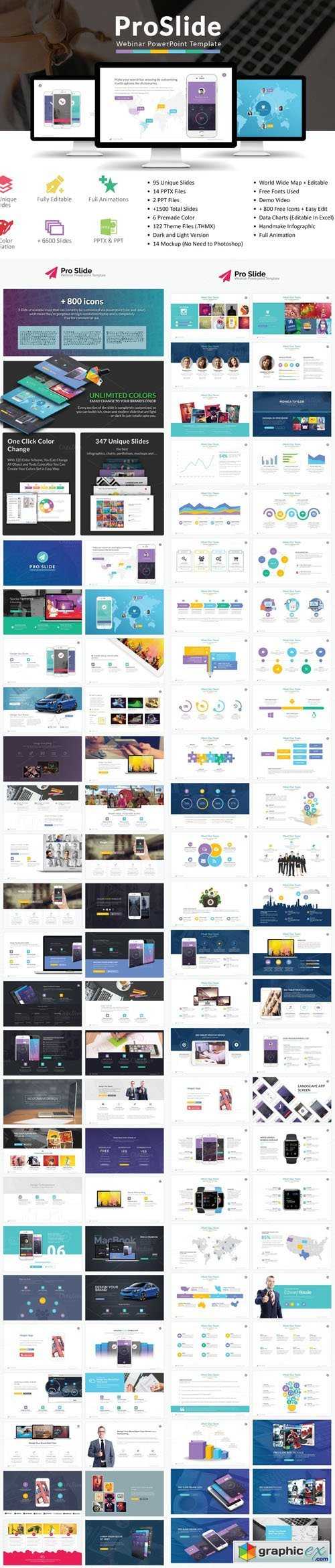 Proslide Webinar Powerpoint Template » Free Download Vector For Webinar Powerpoint Templates