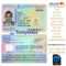 Psd Editable Netherland Template Id Fully Florida Throughout Florida Id Card Template