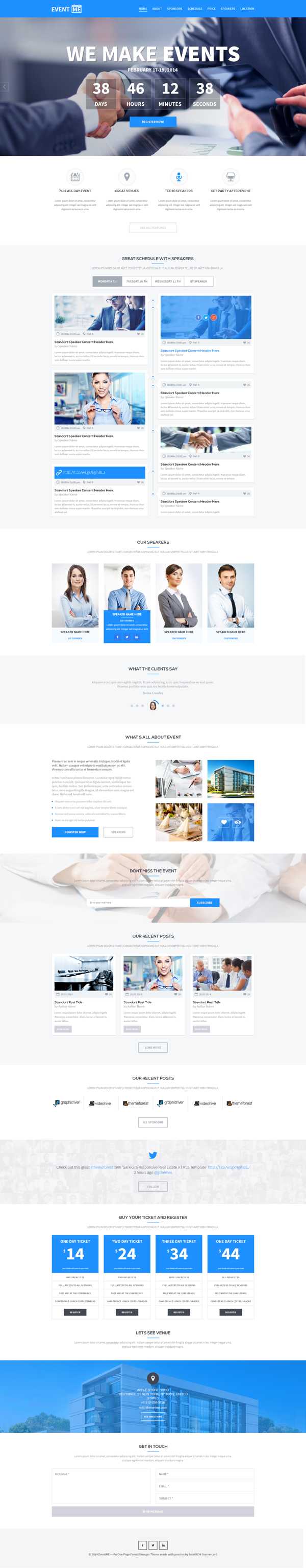 Psd Templates: 20 One Page Free Web Templates | Freebies Inside Single Page Brochure Templates Psd