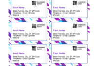 Purple Graphic Business Cards throughout Ms Word Business Card Template