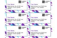 Purple Graphic Business Cards throughout Ms Word Business Card Template