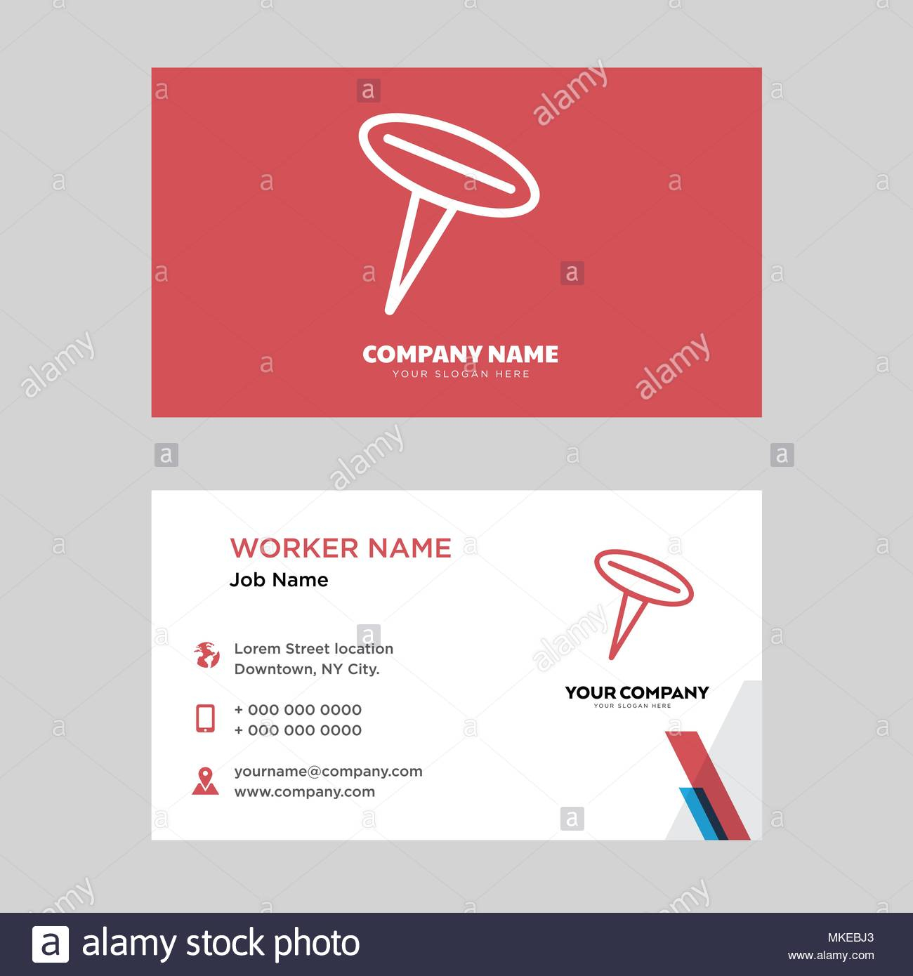 Push Pin Business Card Design Template, Visiting For Your Pertaining To Push Card Template