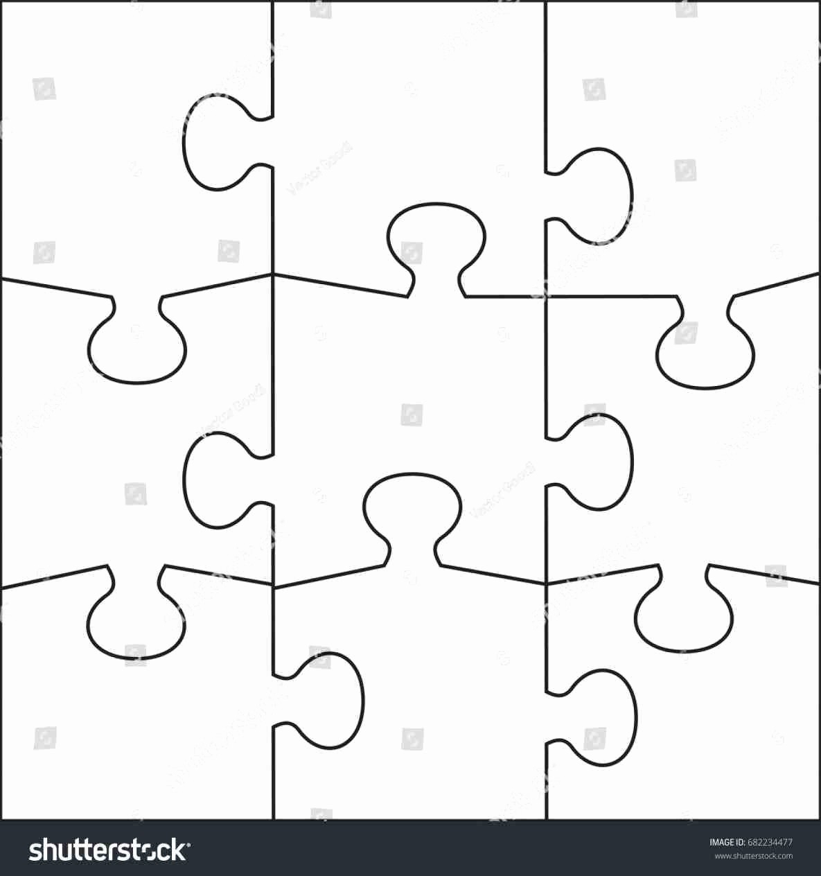 Puzzle Pieces Template For Word Fresh 9 Piece Jigsaw Puzzle Throughout Jigsaw Puzzle Template For Word