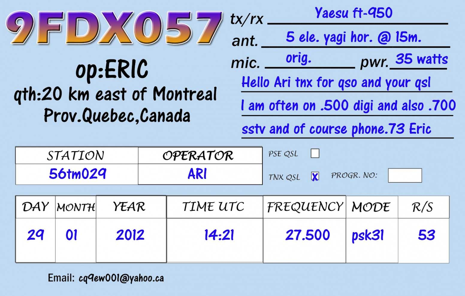 Qsl Card Template 650*413 – Download Our Sample Of Qsl Card Within Qsl Card Template