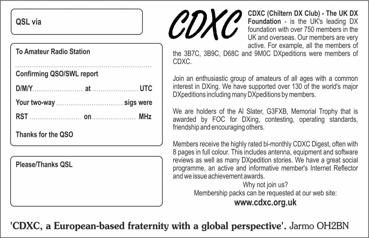 Qsl Card Template 650*418 – Cdxc The Uk Dx Foundation Qsl Intended For Qsl Card Template