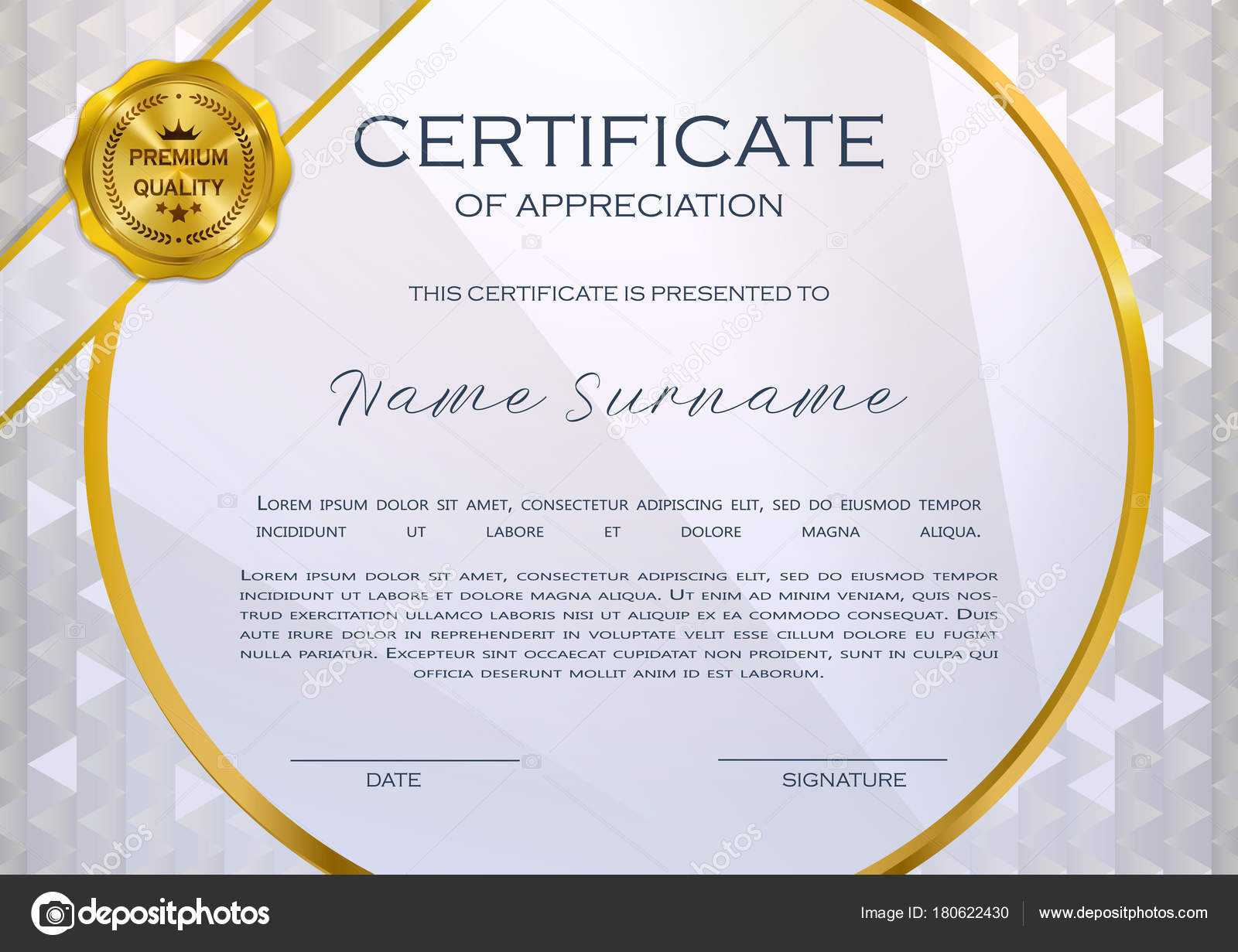 Qualification Certificate Appreciation Design Elegant Luxury With Qualification Certificate Template