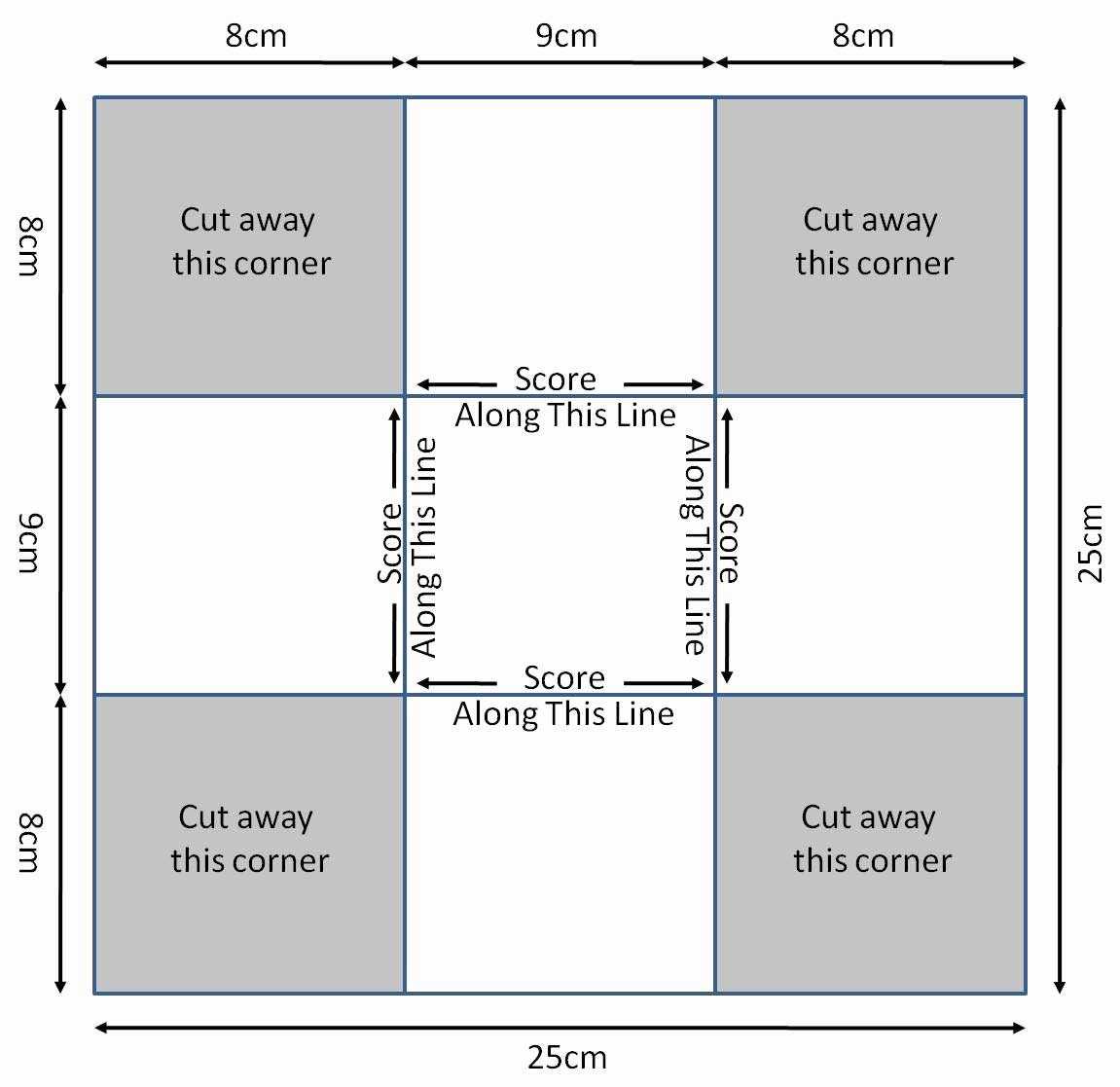 Quarter Fold Card 650*631 – Quarter Fold Card Template Throughout Quarter Fold Card Template