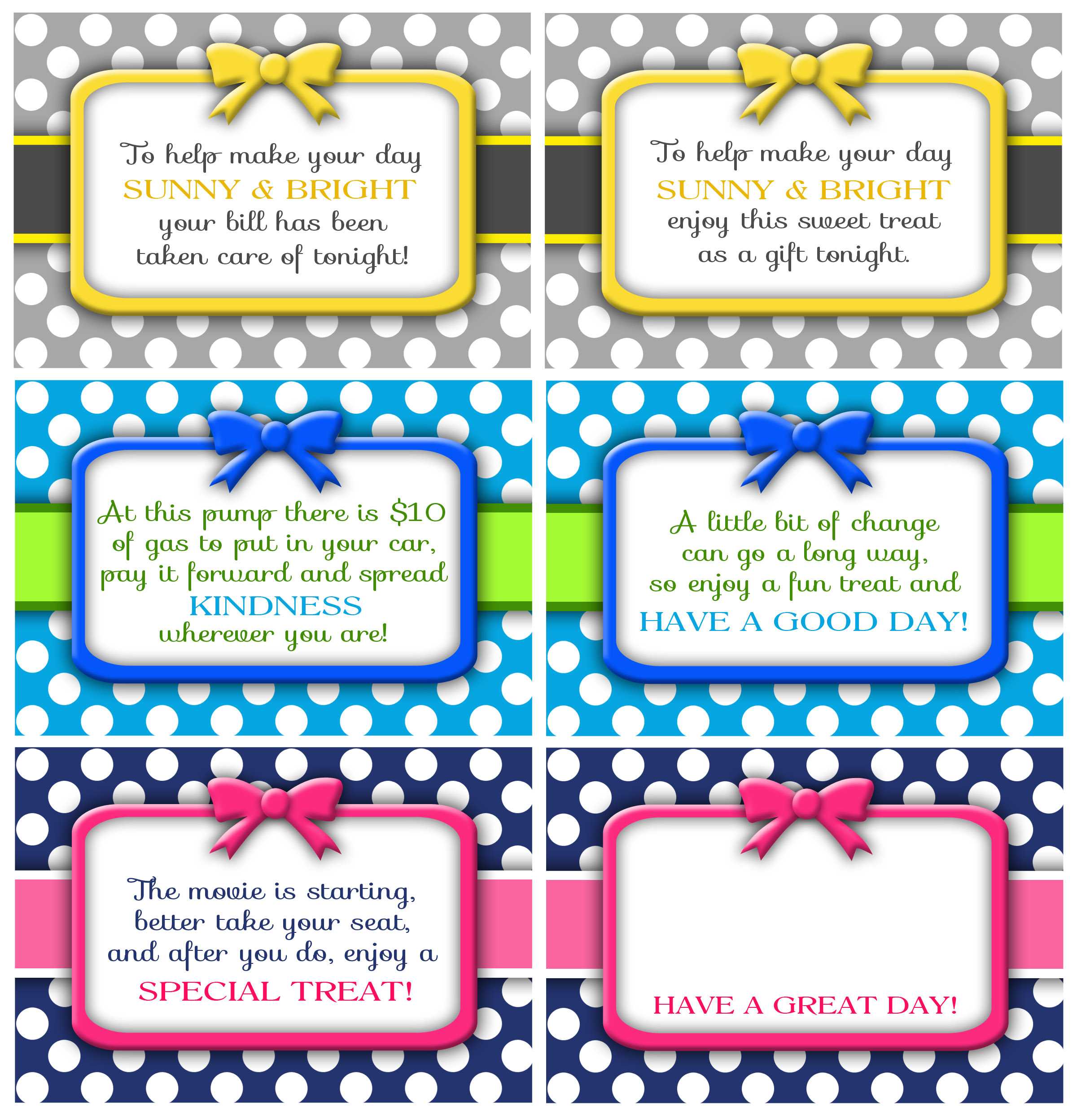 Random Acts Of Kindness Cards – Darling Doodles Intended For Random Acts Of Kindness Cards Templates