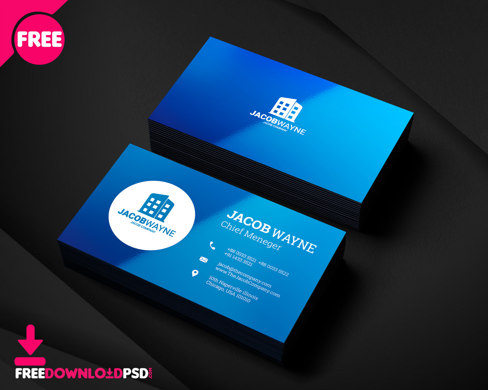 Real Estate Business Card Psd | Freedownloadpsd Pertaining To Business Card Template Photoshop Cs6