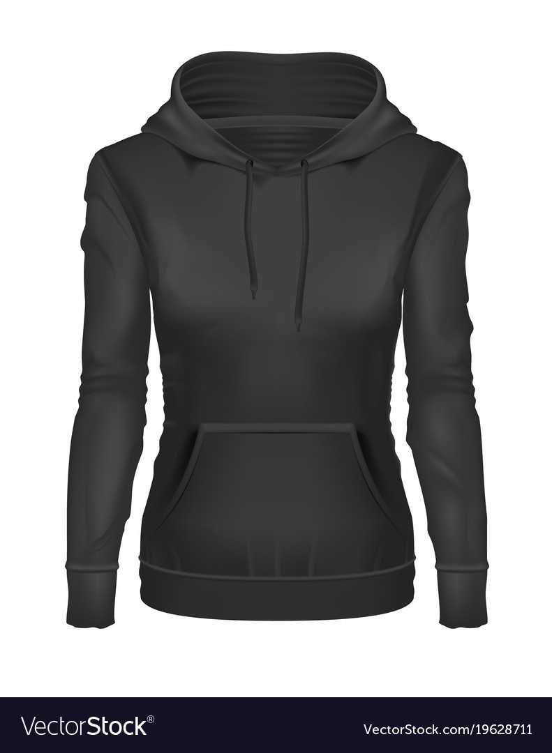 Realistic Black Girl Hoodie Template Mockup Throughout Blank Black Hoodie Template