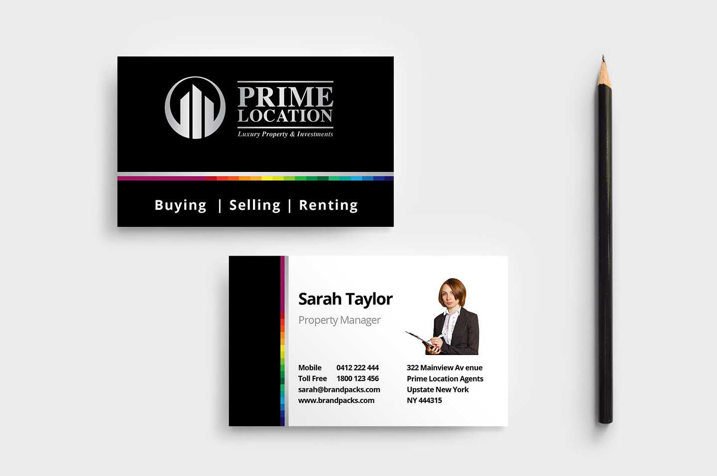 Realtor Business Card Template In Psd, Ai & Vector – Brandpacks Within Real Estate Agent Business Card Template