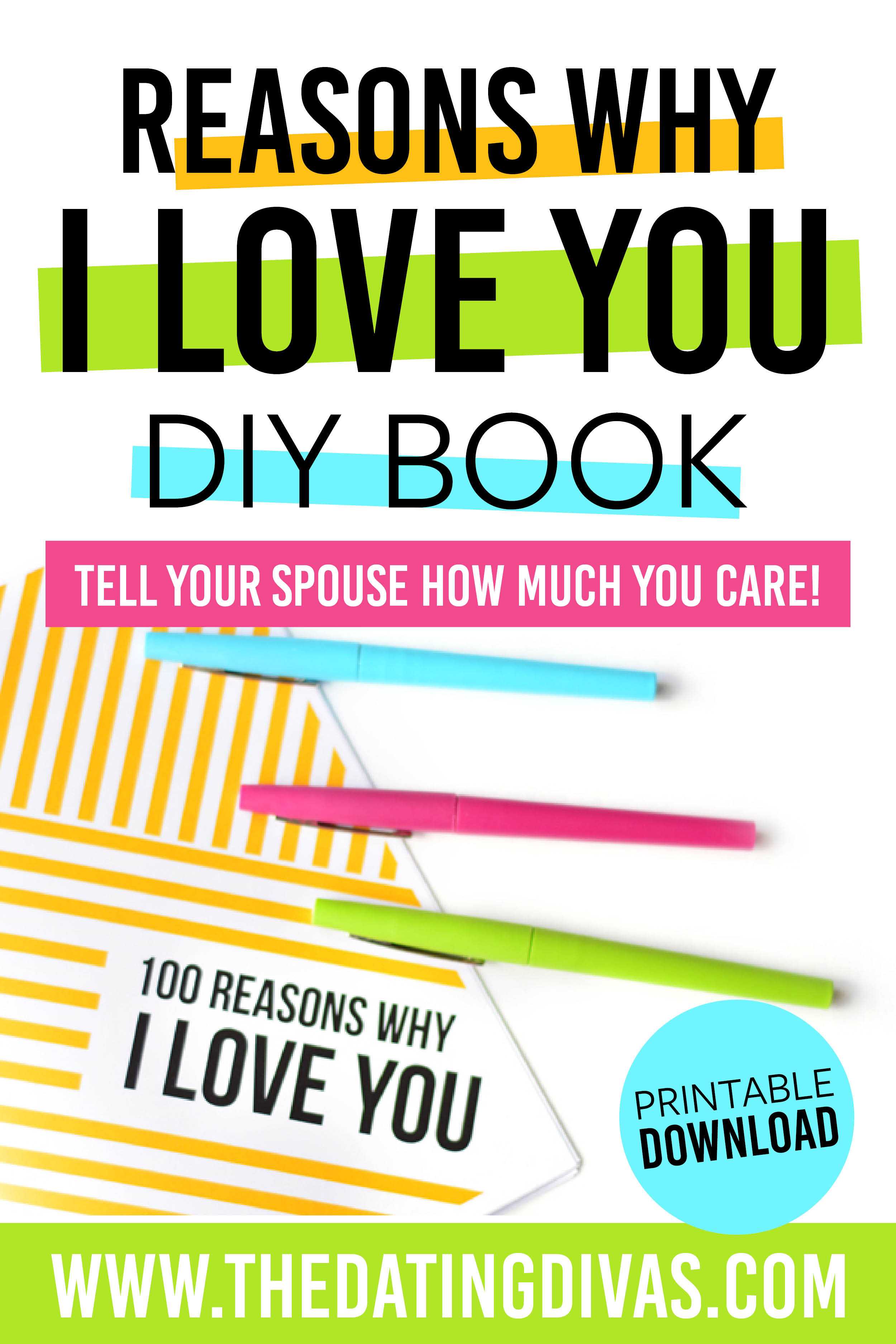 Reasons Why I Love You | From The Dating Divas In 52 Reasons Why I Love You Cards Templates Free