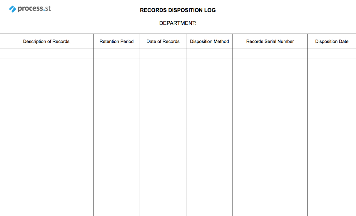 Records Disposal Checklist | Process Street Intended For Certificate Of Disposal Template