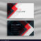 Red And Black Creative Business Card Template For Web Design Business Cards Templates