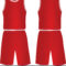 Red Basketball Uniform With Regard To Blank Basketball Uniform Template