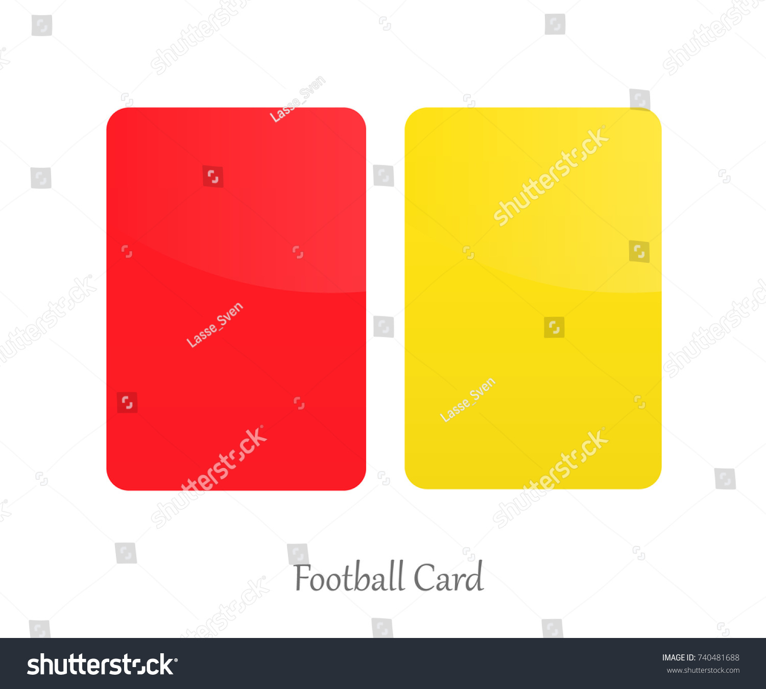 Red Yellow Card Football Referee Card Stock Vector (Royalty For Football Referee Game Card Template