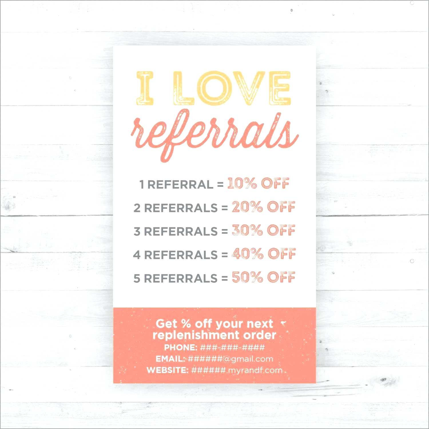 Referral Card Template Photo Marketing Templates – Wovensheet.co Throughout Referral Card Template Free