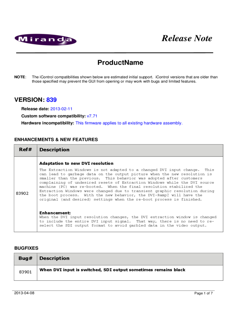 Release Notes Template – 3 Free Templates In Pdf, Word Within Software Release Notes Template Word