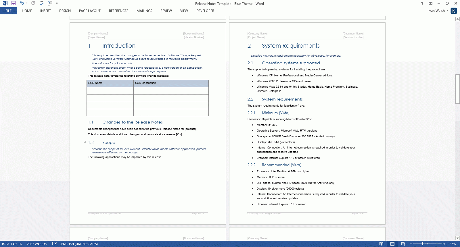 Release Notes Templates Within Software Release Notes Template Word