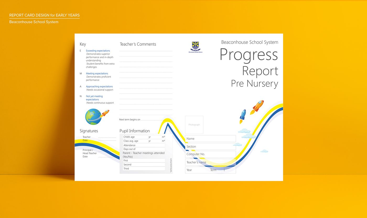 Report Card – Beaconhouse School System On Behance | Report Within Boyfriend Report Card Template