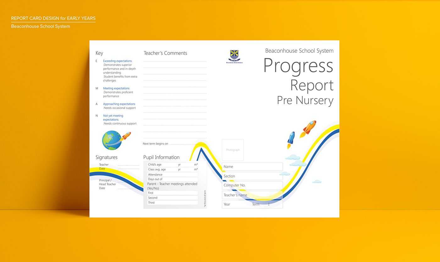 Report Card – Beaconhouse School System On Behance | Report Within Boyfriend Report Card Template