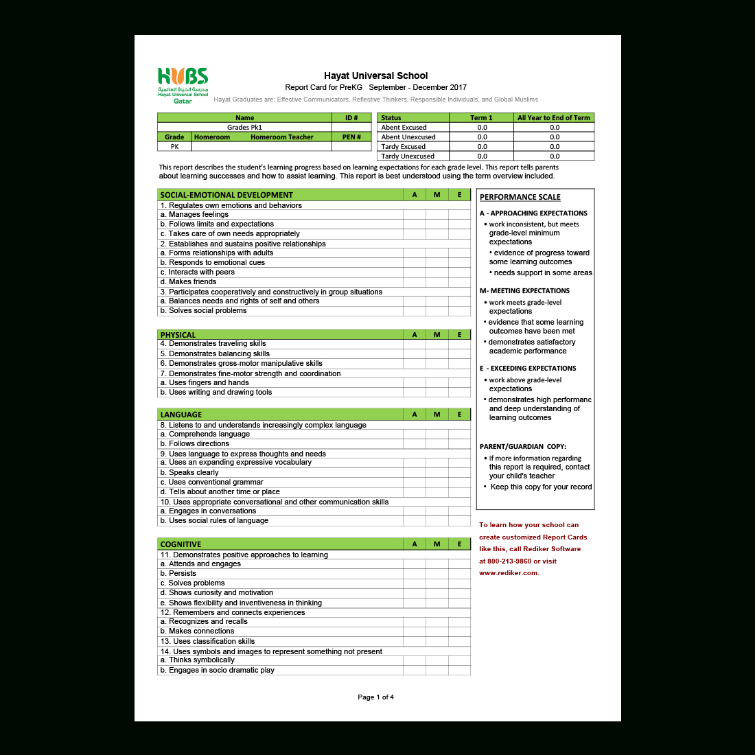 Report Card Software – Grade Management | Rediker Software Throughout Student Grade Report Template